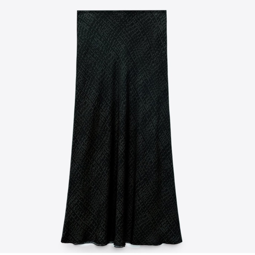 Zara NWT Flowy Midi Skirt - Picture 9 of 17